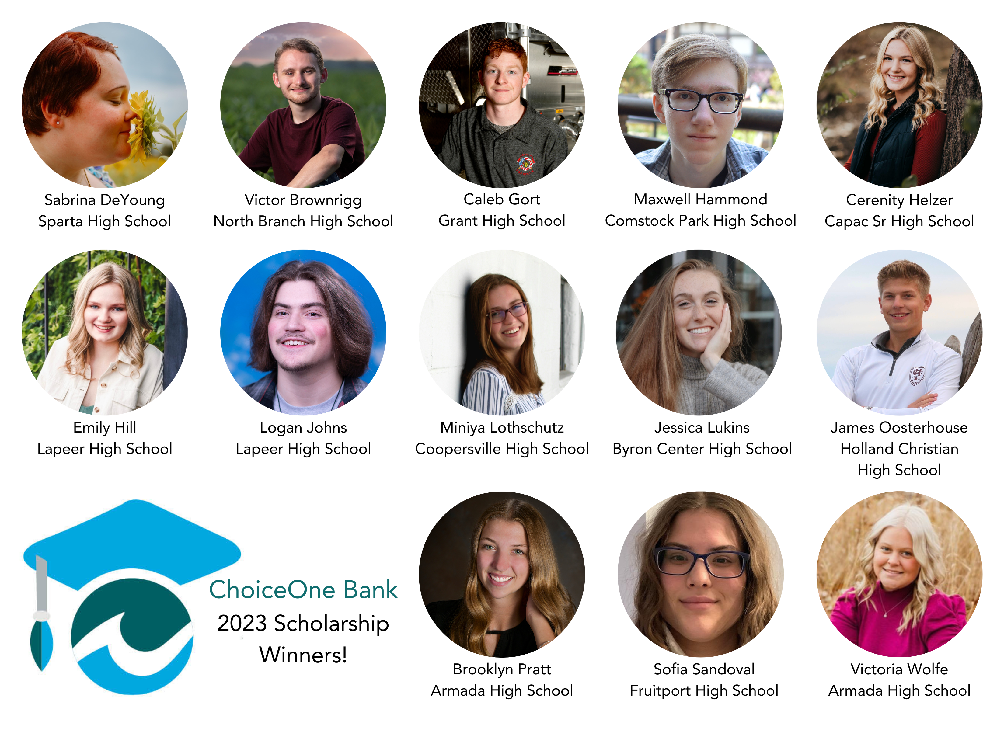 ChoiceOne Bank Awards Annual Scholarships to Local High School Seniors